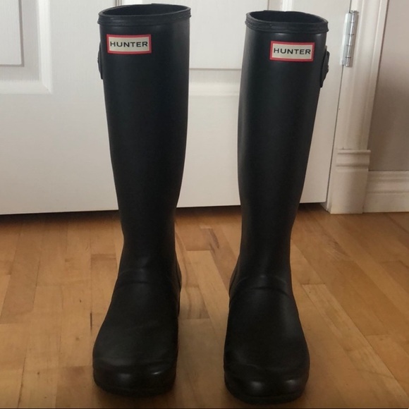 Black Hunter Boots w/ Fleece Socks - Picture 7 of 11